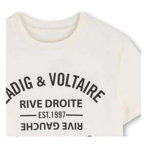 Zadig & Voltaire - Logo Art Is Truth Tişört | Ekru