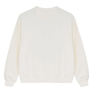 the new society - Cotton Sweatshirt | White