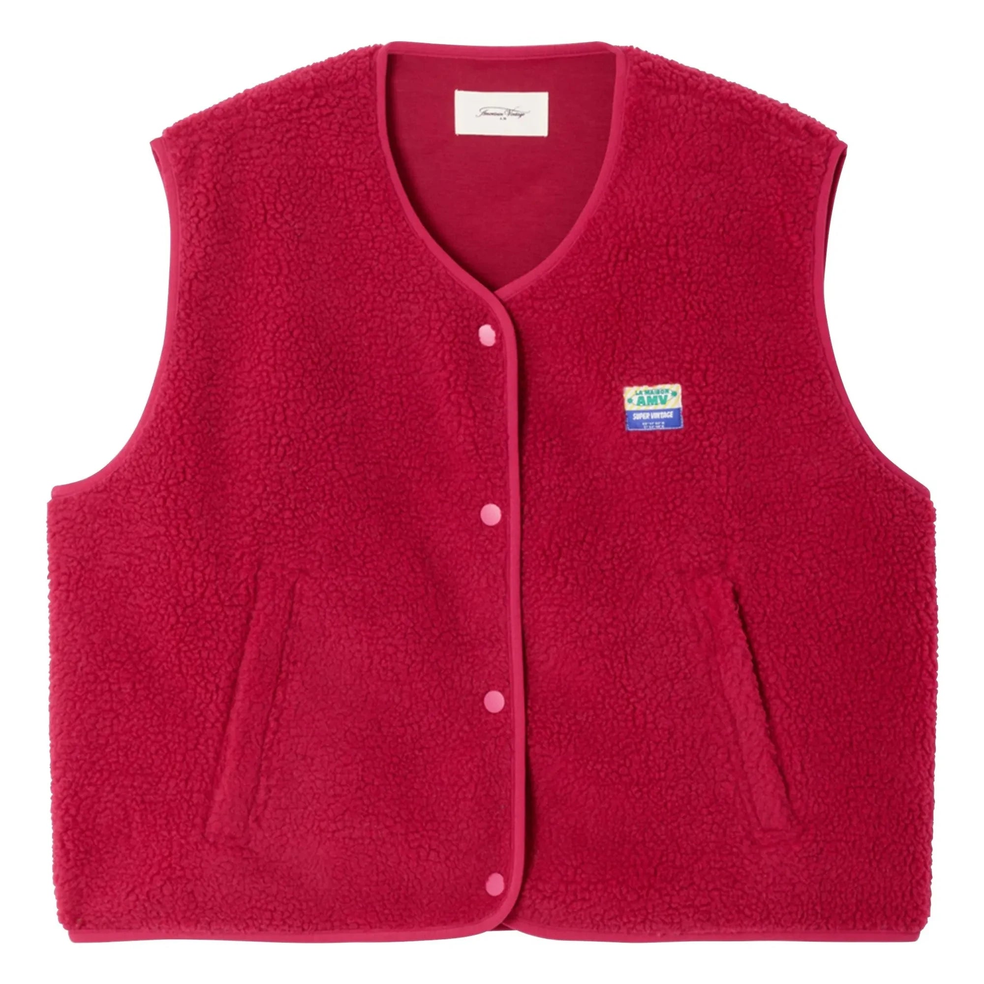 American Vintage - Hoktown Sleeveless Jacket | Magenta