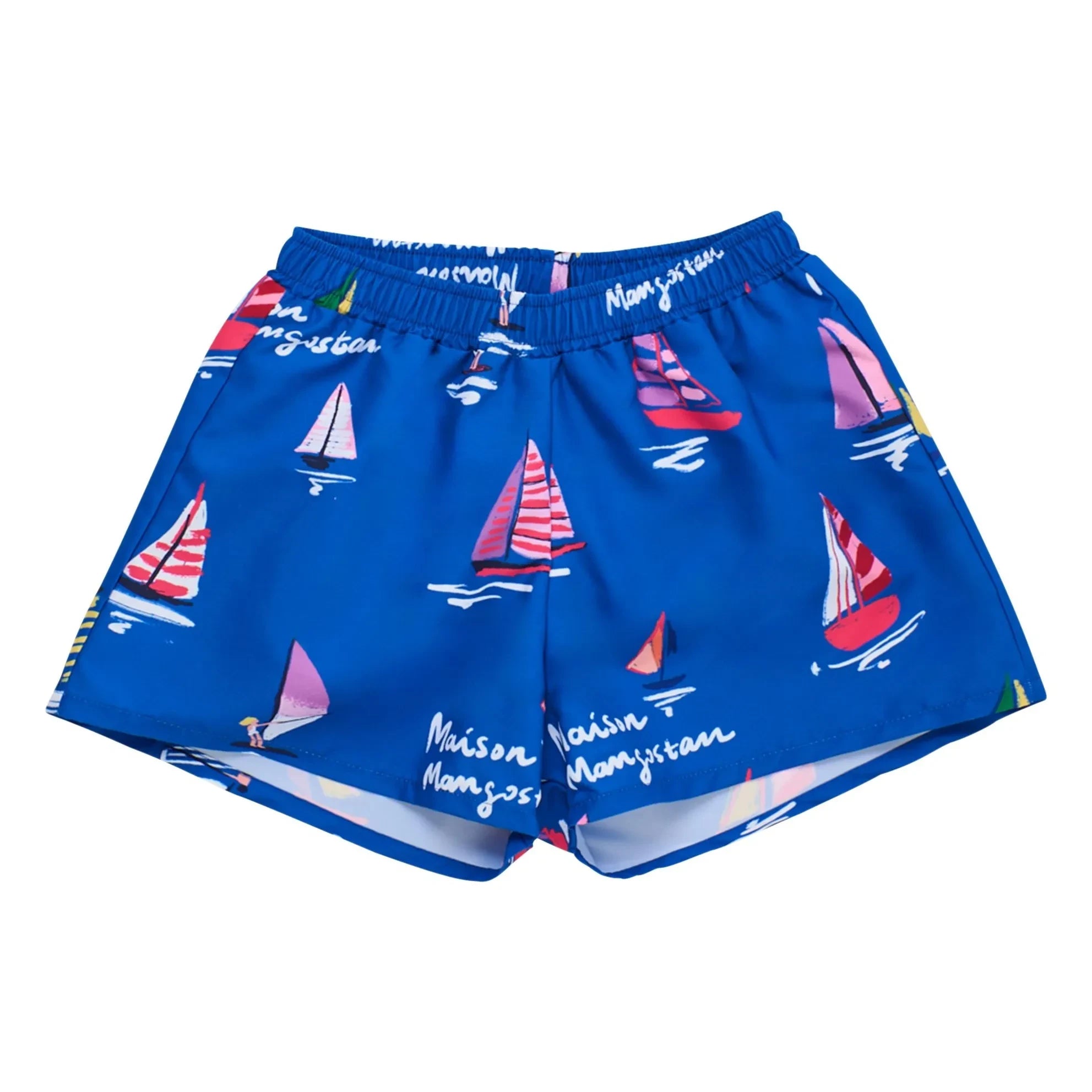 Maison Mangostan - Voiles Swim Shorts | Blue