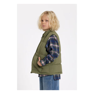 Finger in the Nose - Snowshirt Genuine Goose Down Sleeveless Down Jacket | Khaki