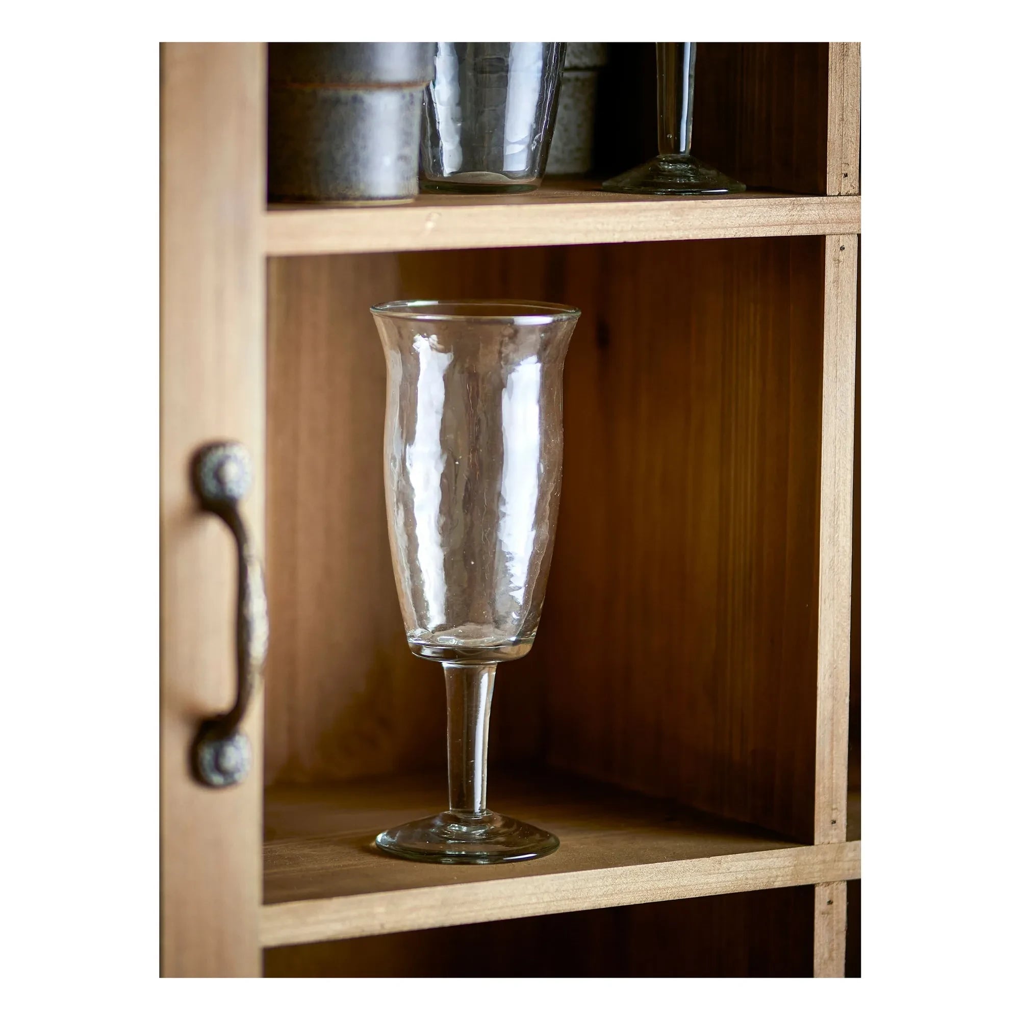 Bloomingville - Recycled Glass Asha Wine Glasses - Set of 4 | Transparent
