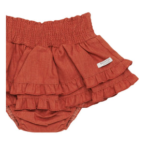 Donsje - Vaibi Linen Bloomer Skirt | Pale red