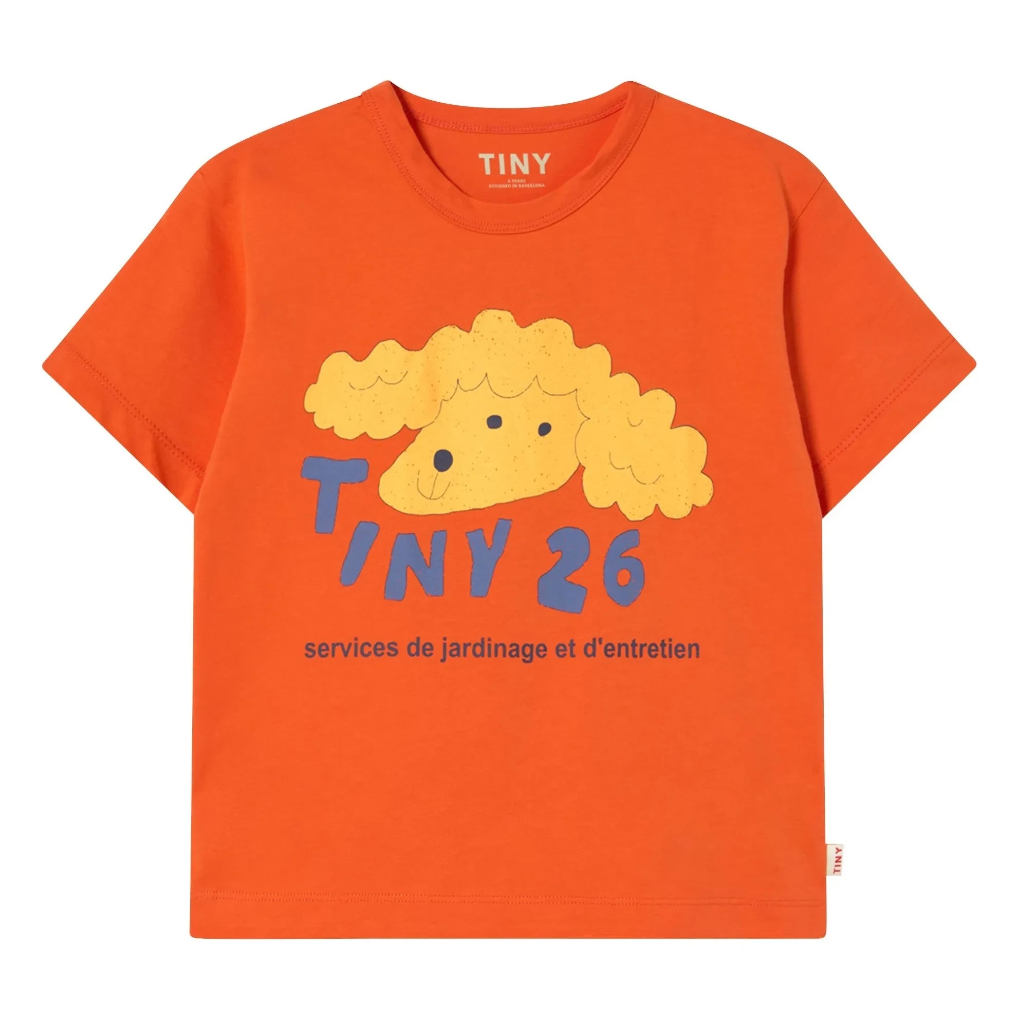 Tinycottons - Tiny 26 Organic Cotton Dog T-Shirt | Orange