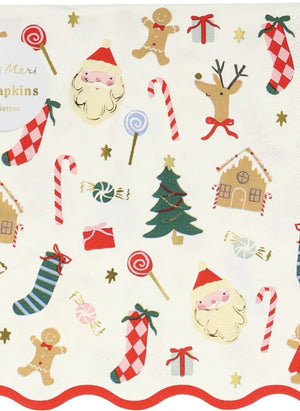 Meri Meri - Joli Noël large napkins - set of 16