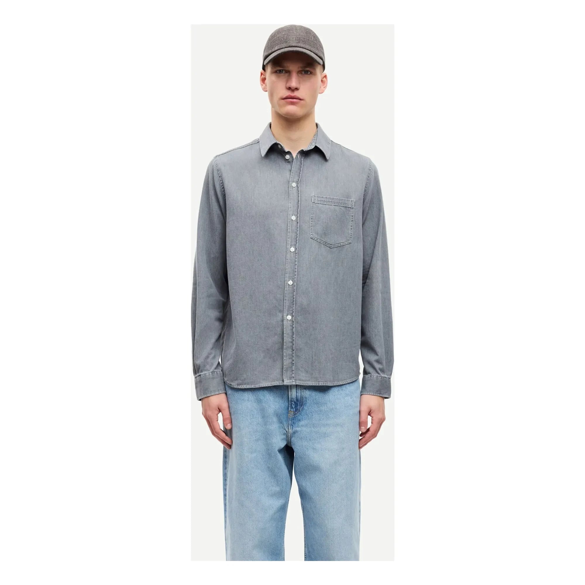 Samsoe Samsoe - Saryan P 15248 Organic Cotton Shirt | Light Blue