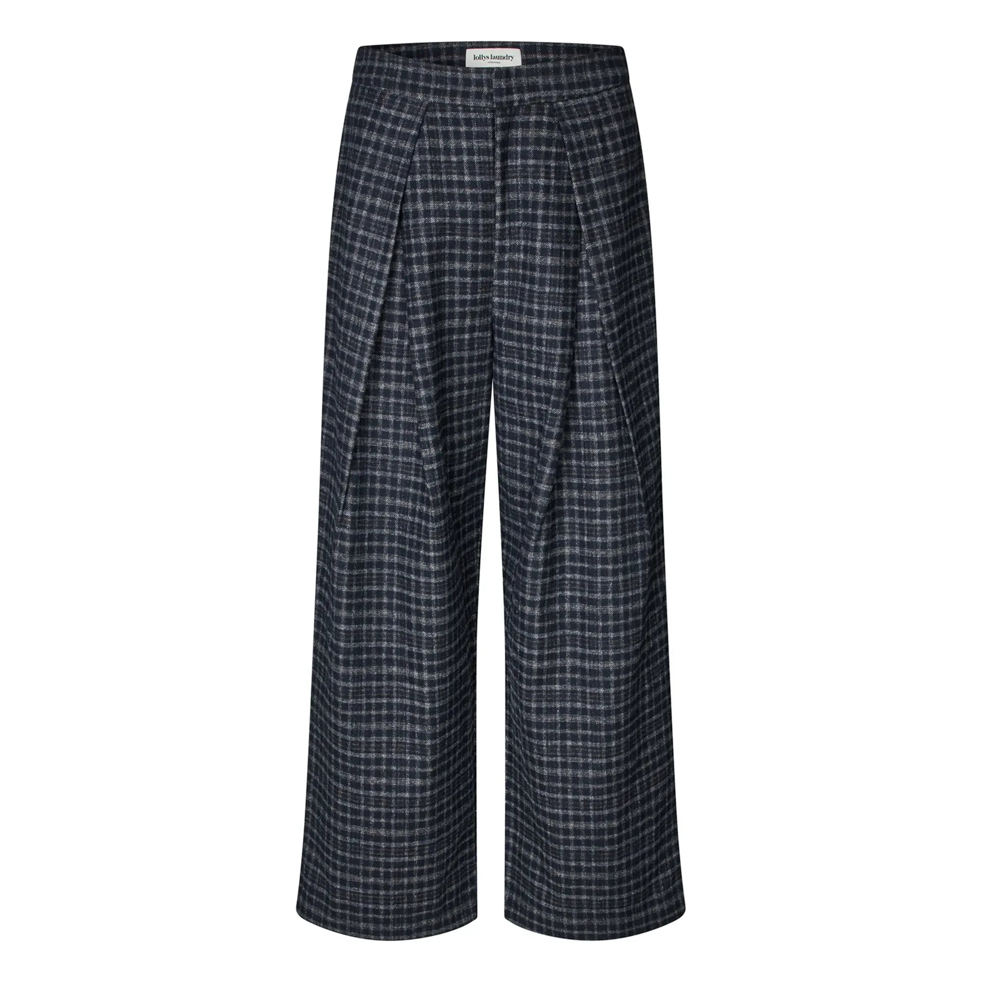 Lollys Laundry - Zola Checked Pants | Dark Blue