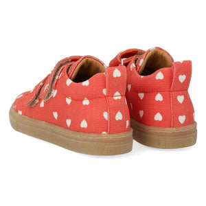 Angulus - Mini Hearts Double Scratch Sneakers | Red