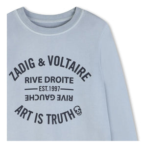 Zadig & Voltaire - Sweat Logo Art Is Truth | Açık mavi