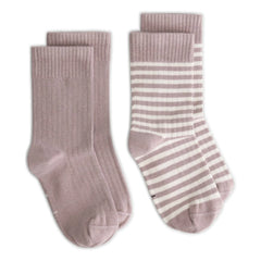 Gray Label - 2 Pairs Organic Cotton Socks Set | Plum