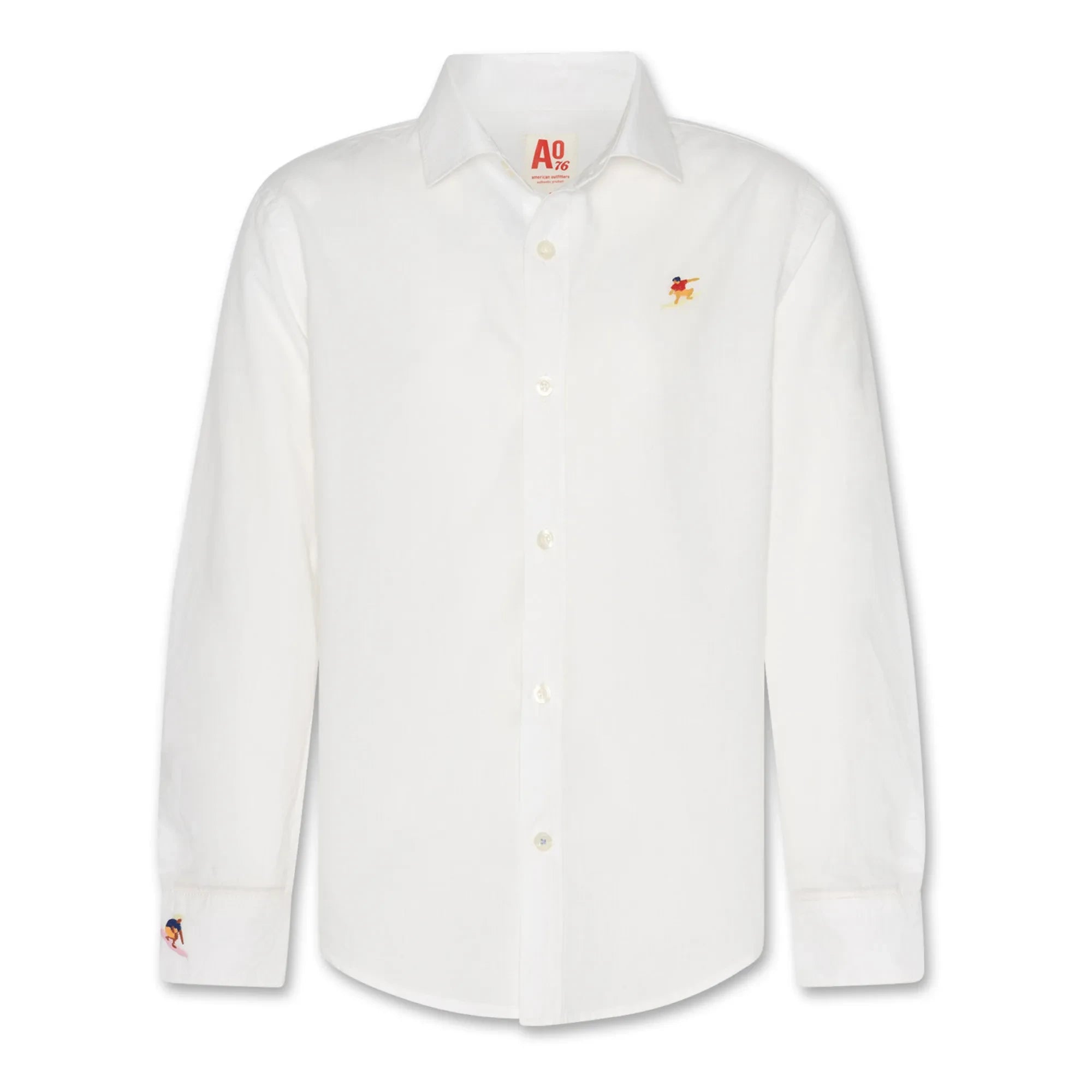 AO76 - Alan Surfer Shirt | White
