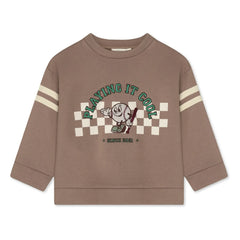 Fliink - Alvin organic cotton sweatshirt | Dark brown