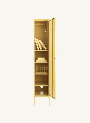 Mustard Made - Slim Metal Cabinet | Faded Yellow