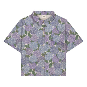 Studio Bohème - Voile Fleurs Organic Cotton Shirt | Lilac