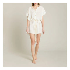 Maison Saint Julien - Paros Cotton Gauze Dress | Ivory