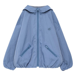 True Artist - N°2 Double-Sided Windbreaker | Gray Blue