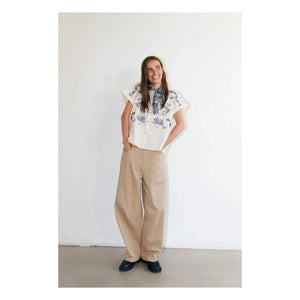 Lollys Laundry - Mya Cotton Blouse | Cream