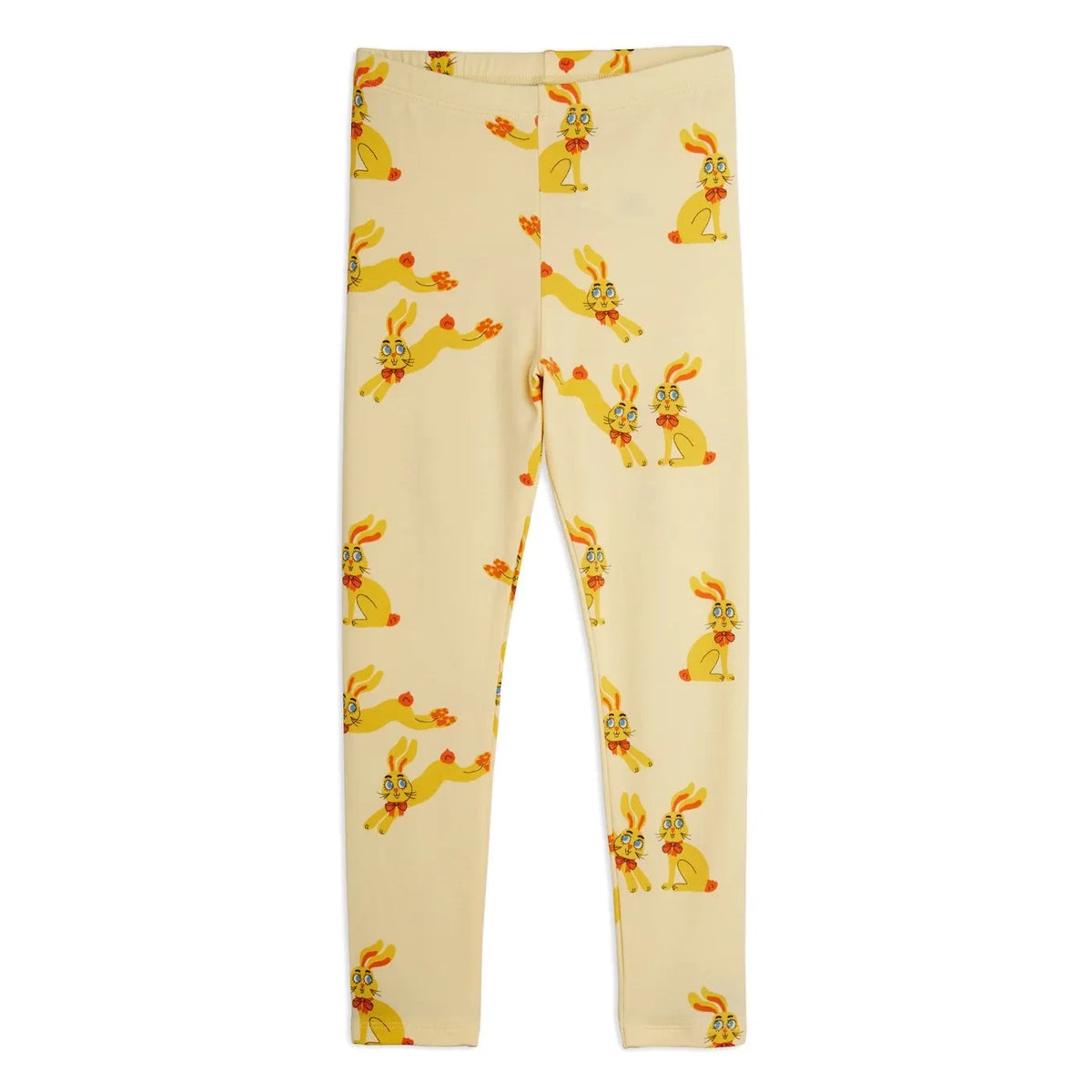 Mini Rodini - Organic cotton rabbit tights | Yellow