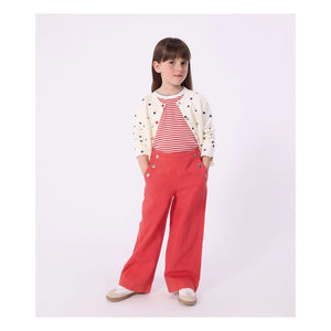 Petit Bateau - Molton Puantiyeli Hırka | Ekru