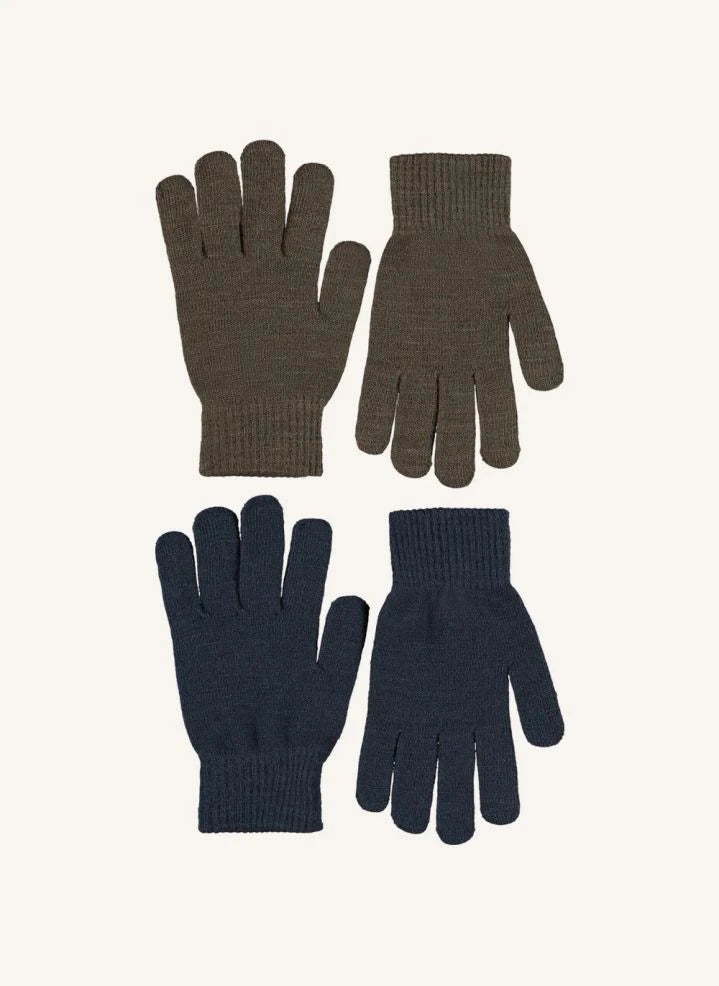 Molo - 2-Pair Kids Glove Set | Black