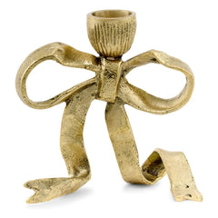 Doing Goods - Riley Ribbon Brass Candle Holder | Gold