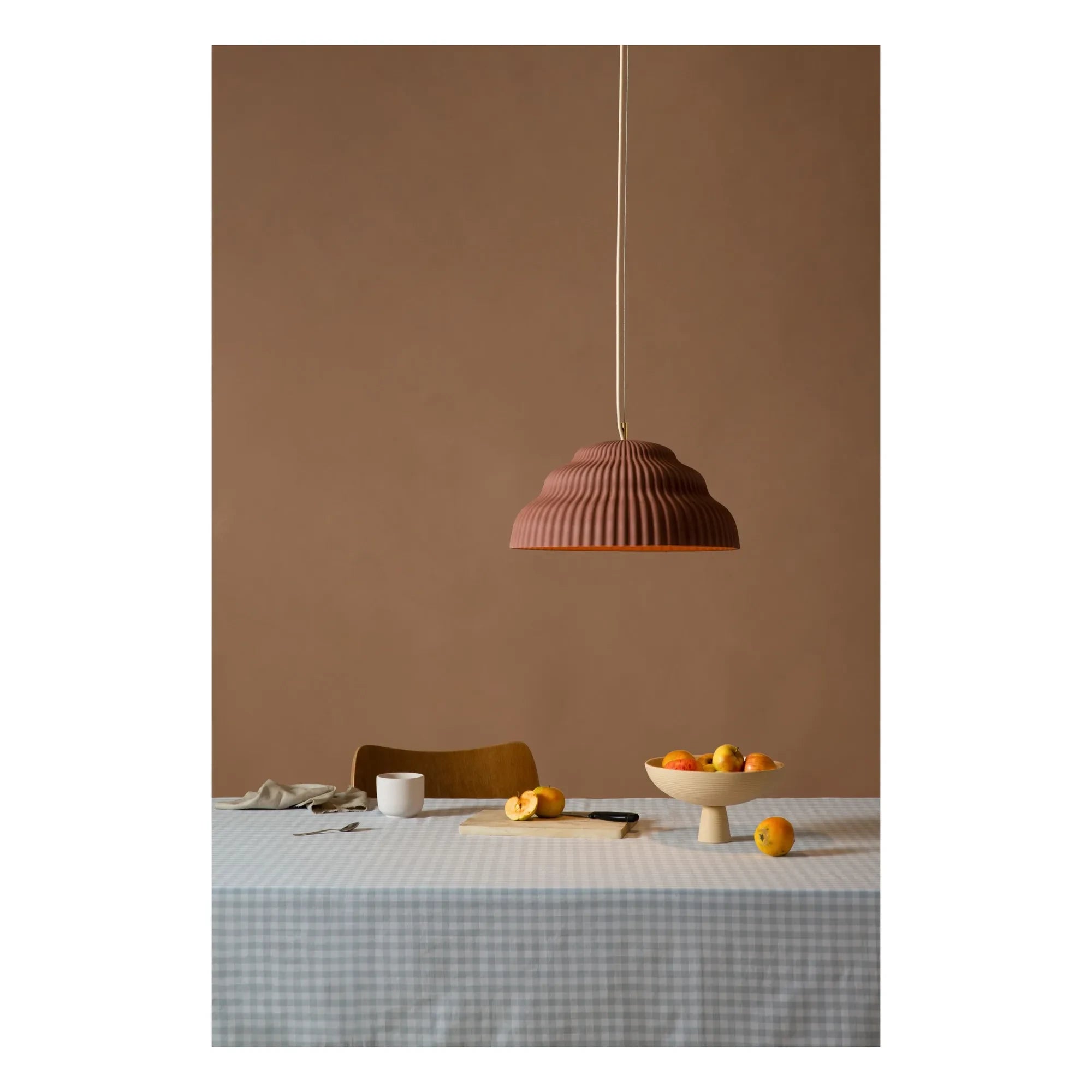 Schneid Studio - Cascading Ceramic Pendant Lamp | Rust