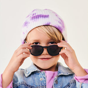 Babiators Polarised Keyhole Sunglasses - Jet Black Smoke-Sunglasses- | Natural Baby Shower