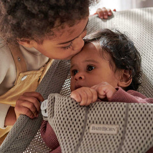 BabyBjörn Baby Bouncer Bliss + Toy - Googly Eyes Pastel - Grey Beige - Mesh-Baby Bouncers-Grey Beige-Mesh | Natural Baby Shower