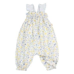 Búho - Seersucker Baby Snowsuit | Light Blue