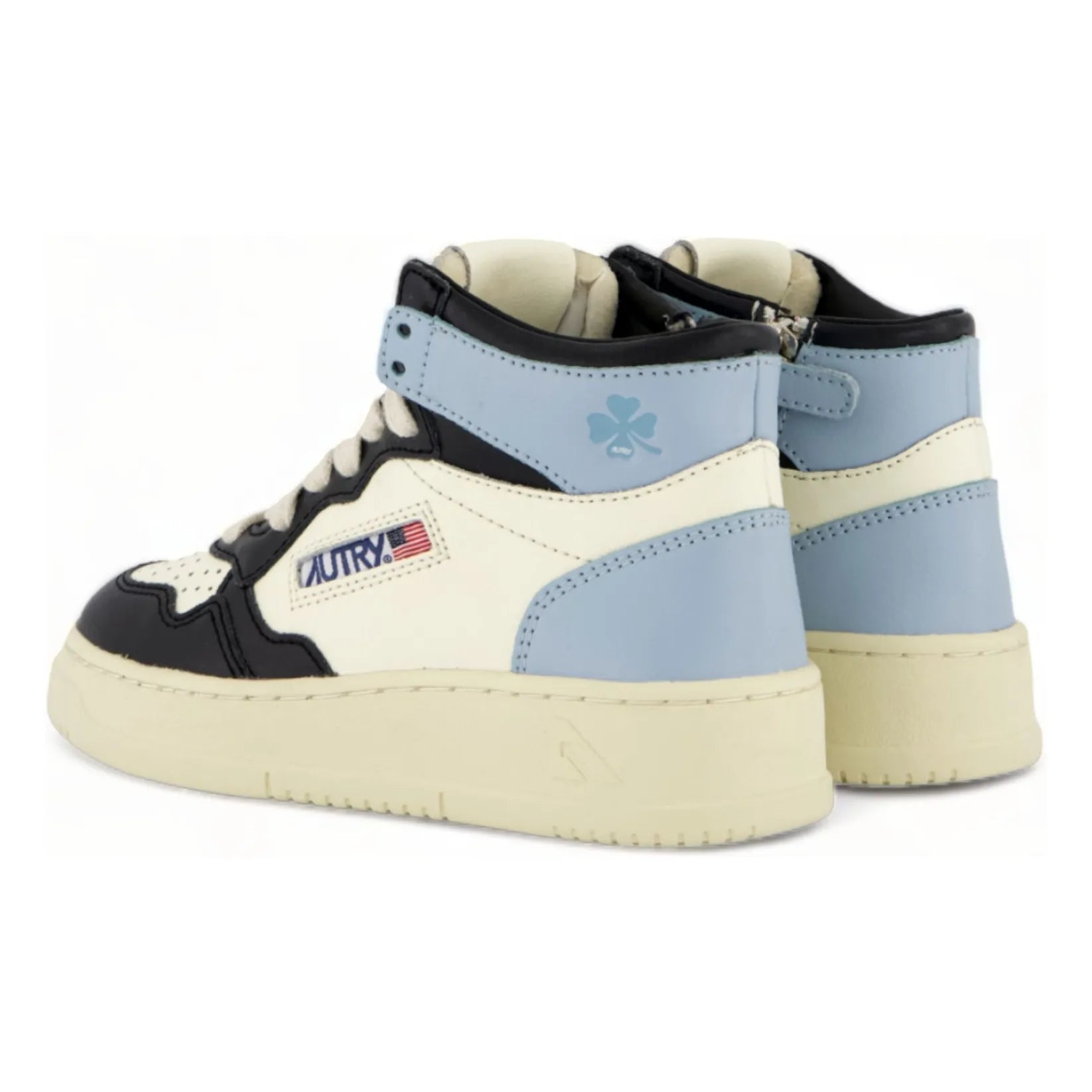 Autry - Kids Medalist Mid Cuir Bicolor Shoes | Blue