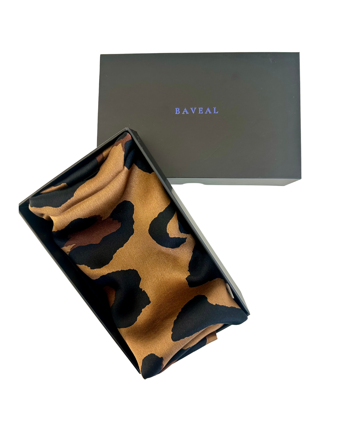 Baveal - Dark Amber 100% Mulberry Silk Scarf 65 cm