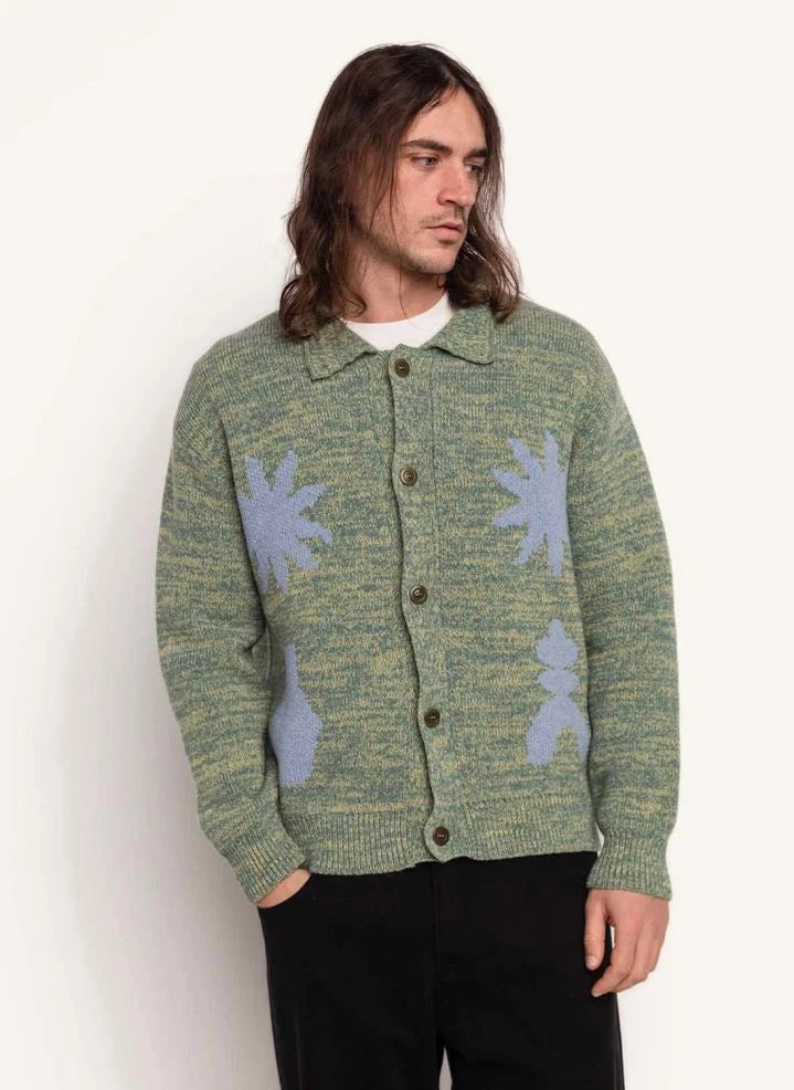 Olow - Cardigan | Heather Green