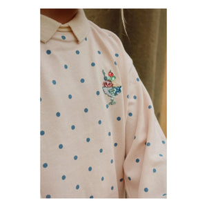 Konges Sløjd - Polka Dot Sweat Polo | Light Pink