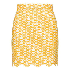 Elise Chalmin - Brown Cotton Skirt | Yellow