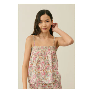Louise Misha - Minalon Organic Cotton Pajamas - Women's Collection | Cream