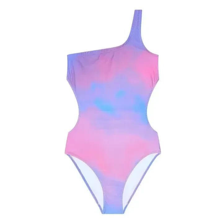 Finger in the Nose - Sia Asymmetric Swimsuit | Fluorescent Pink