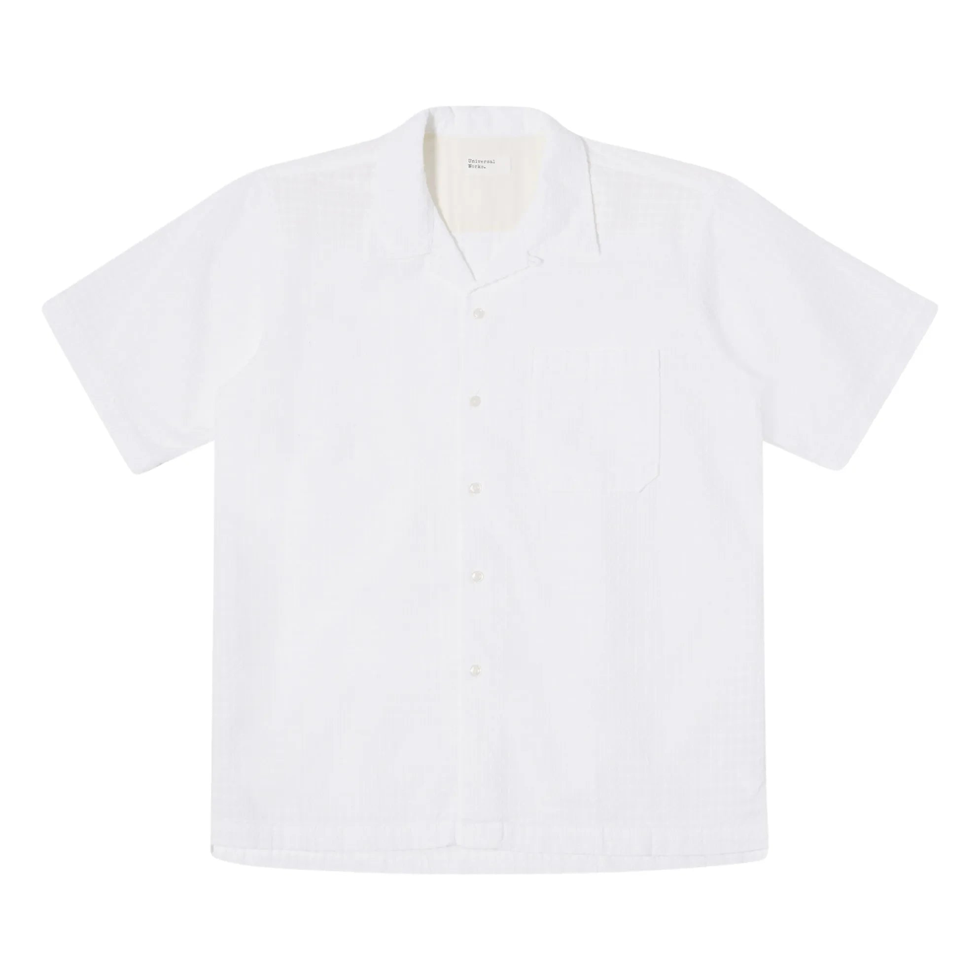 Universal Works - Camp Short-Sleeve Shirt | White
