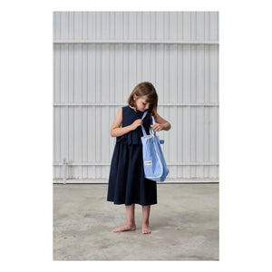 Tangerine - Ruffled midi dress | Dark Blue