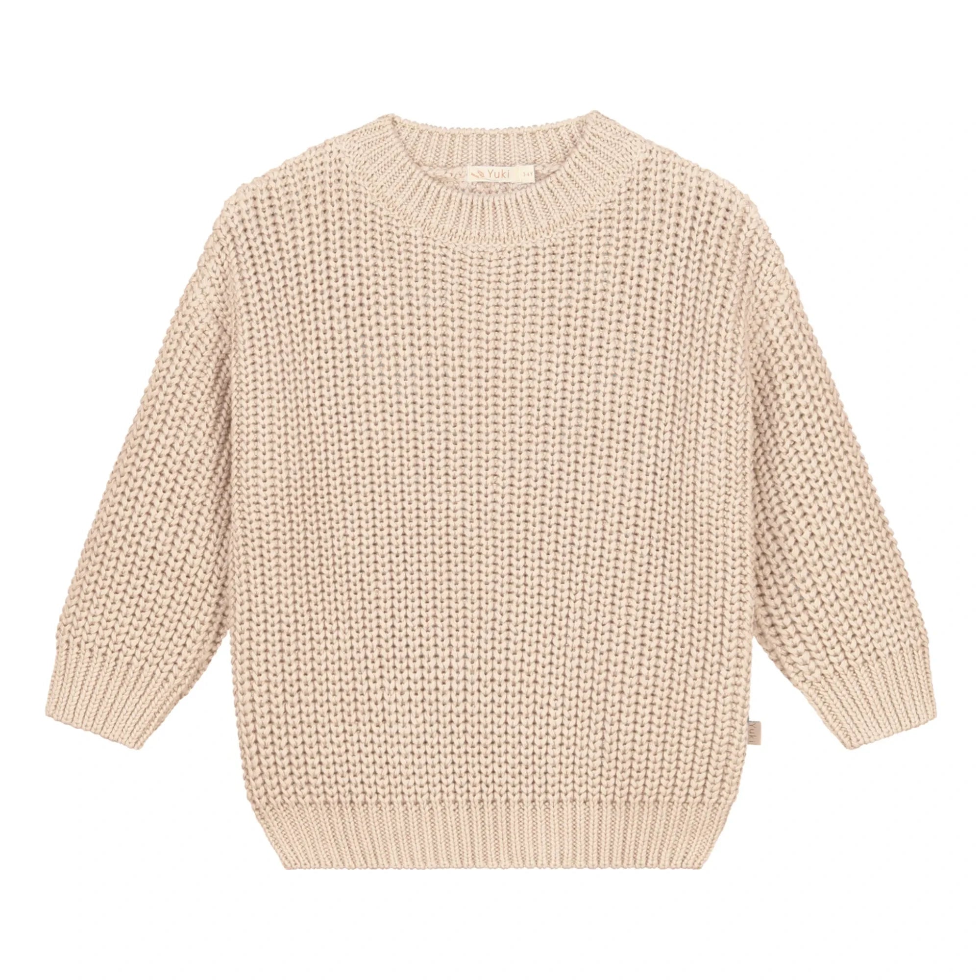 Yuki - Thick Organic Cotton Sweater | Ecru