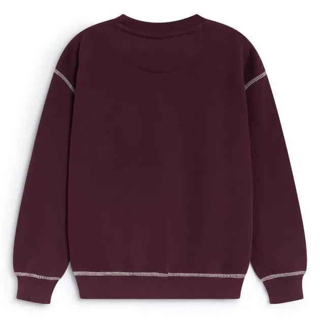 the new society - TNS Logo Sweatshirt | Bordo