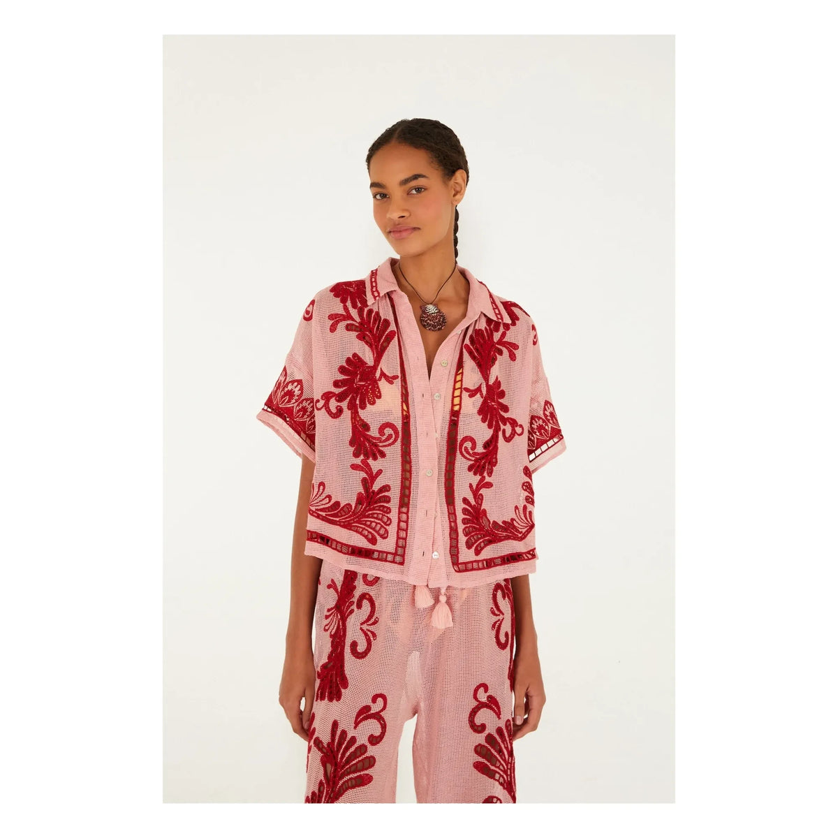 Farm Rio - Arabesque Blouse | Pink