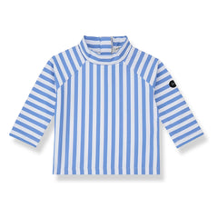 1+ in the family - Telmo Striped UV Protection T-Shirt | Light blue