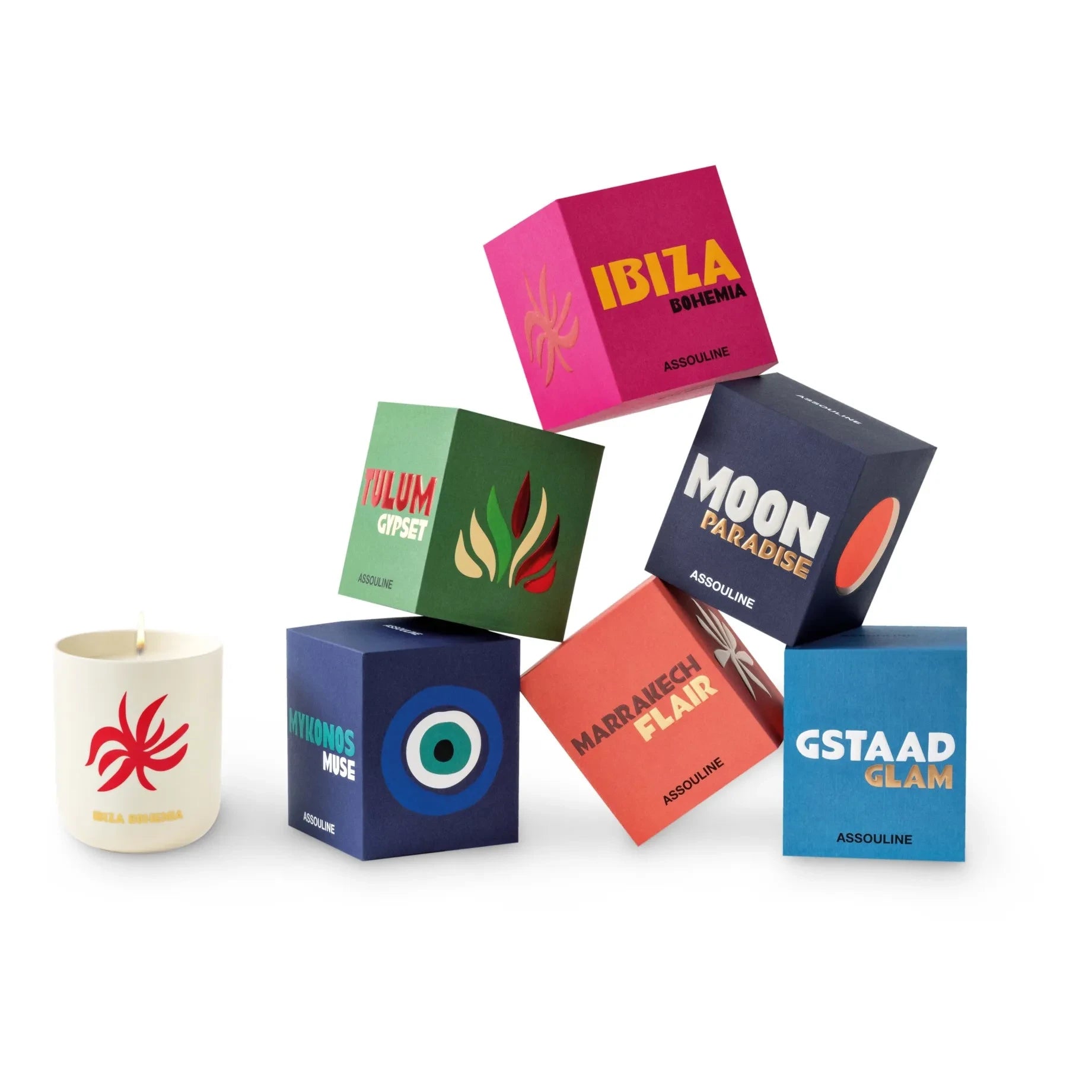 Assouline - Marrakech Flair Ceramic Candle | Orange