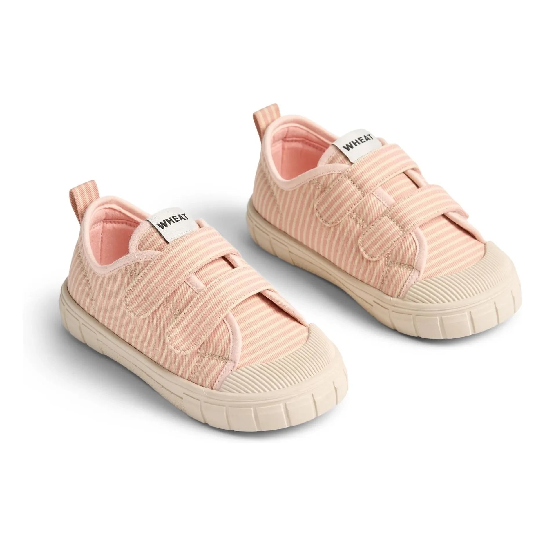 Wheat - Bobbie Striped Sneakers | Powder Pink