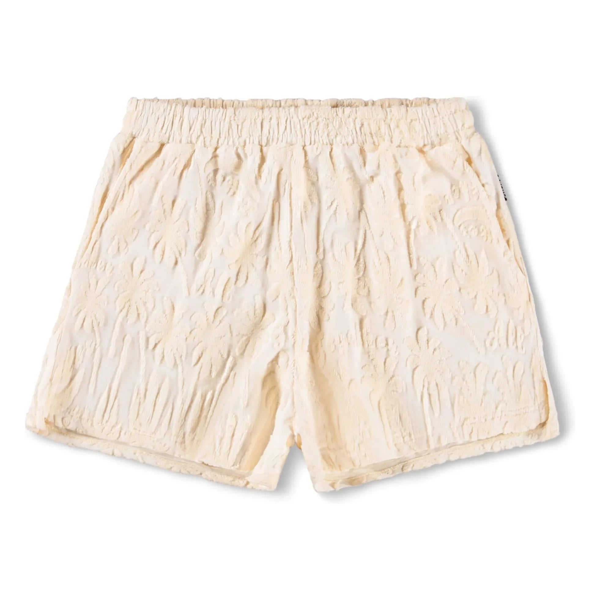 Molo - Angela Palm Terry Shorts | Ecru