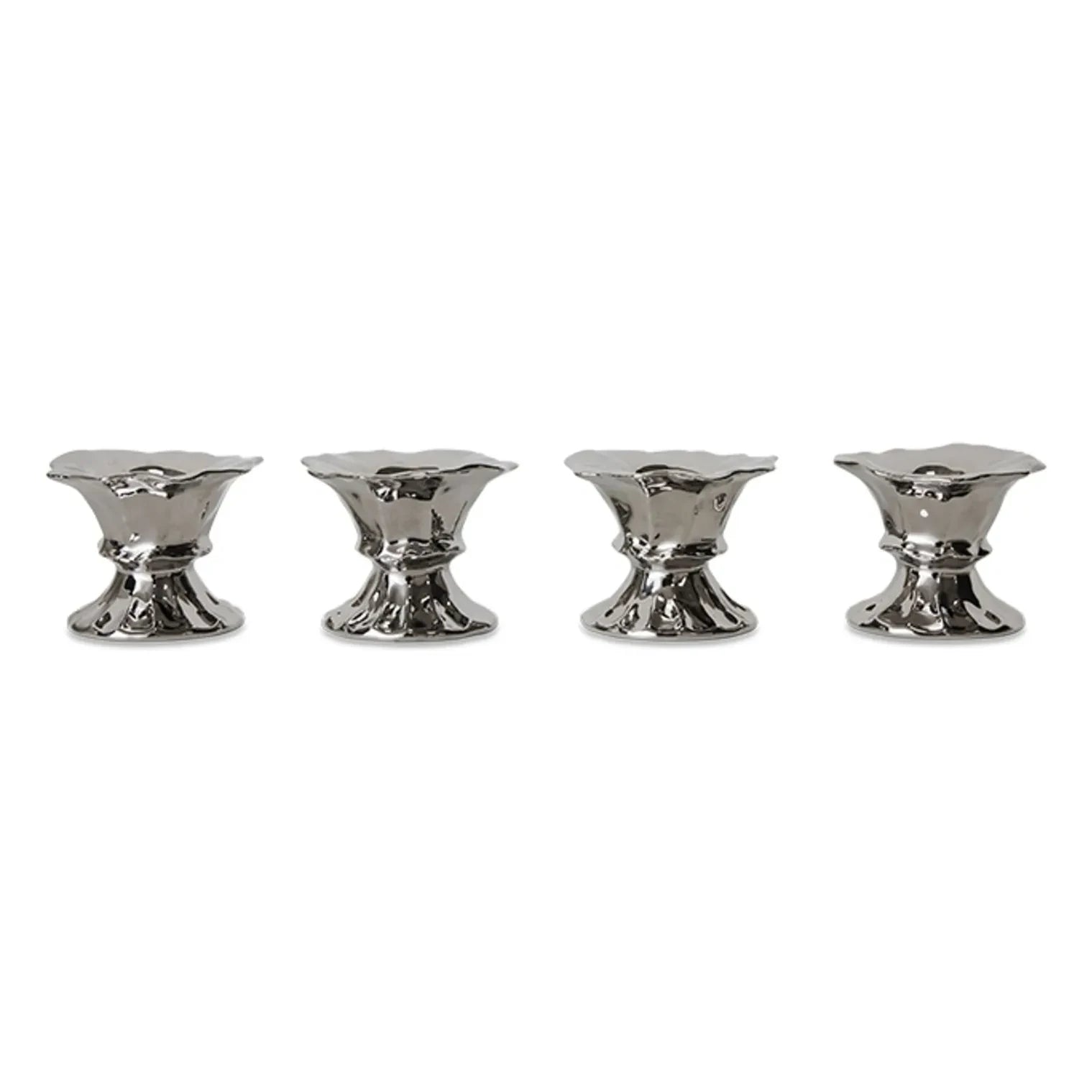 HKliving - New Classic Egg Cups - Set of 4 | Silver