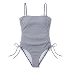 Smallable Woman - Rachel Striped Swimsuit | Navy Blue