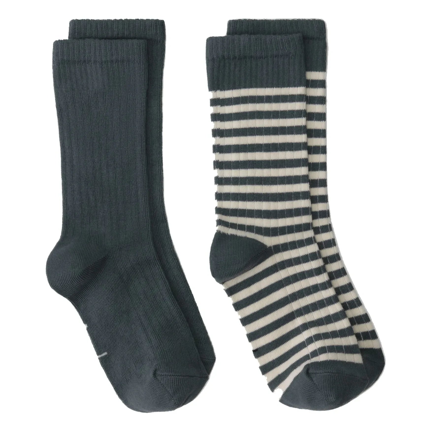 Gray Label - 2-Pack Ribbed Socks Set | Gray Blue