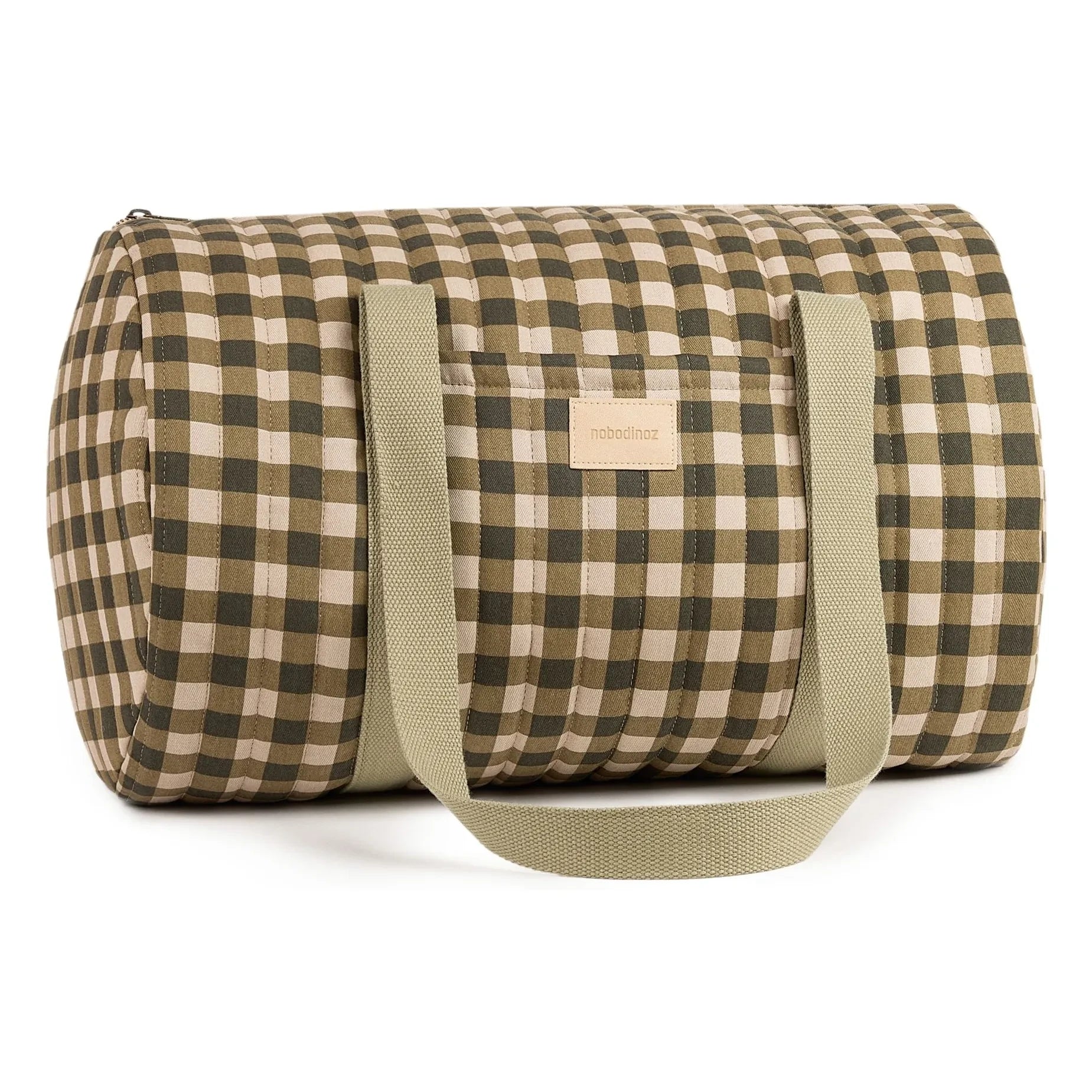 Nobodinoz - Hyde Park Checkered Weekend Bag | Green