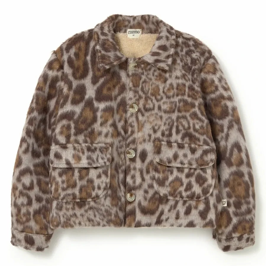 Cozmo - Riga Leopard Jacket | Brown